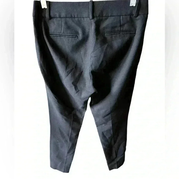 J Crew size 2 black wool Minnie trouser/ pant . Side zip, flat front, hi waist. - Picture 3 of 13